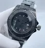 All Black Top Quality Luxury Mens Watch SEA-CERMIC BEZEL 44 mm stal nierdzewna 116660BKSO Automatyczne czarne na rękę Cameron Diver zegarki
