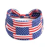 Amerikanische Flagge, Yoga, Sport-Haarband, Unabhängigkeitstag, breit, Laufen, Fitness, schweißabsorbierend, elastisches Knoten-Stirnband