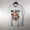 Sunmmer Moschino Donna Uomo Designer t Camicia da uomo Magliette Moda Lettera Stampa Manica corta Lady Tees Luxurys Casual Vestire Top T-shirt Maglietta 7ML6