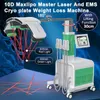 10D Diode Laser Body Shaping Machine With 4 EMS Cryo Pads Muscle Training Cellulite Removal Cryolipolysis Fat Freezing Slimming Equipment Green Red Light