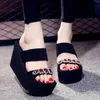 Gai Gai Gai Fashion Platform High Heels Sandals Summer Shoes Beach Flip Flops Solid Slides Tisters Women 230710