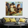 Impressionist Landscape Canvas Art at the Cafe Edouard Manet Paintings Handmade High Quality Home Decor