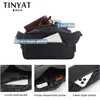 Waist Bags TINYAT Mens Bag Pack Phone Purse Money Travel Large Women Belt Pouch Waterproof Shoulder Black Fanny Bum 230711