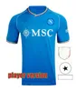 2023 2024 Napoli Soccer Jerseys Maglie Da Calcio Naples 23 24 KVARATSKHELIA OSIMHEN Chemises de football Napolis Valentines Day Chemise sur le thème Hommes Kit Enfants Fans Joueur