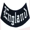 Outlaw England Rocker Embroidered Iron On Patch Motorcycle Biker Club MC Front Jacket Vest Patch Detailed Embroidery241t