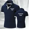 Polos para hombre, polo personalizado para hombre, camisetas polo informales de verano de manga corta, camisetas de diseño personalizadas con bordado personalizado, camisetas 230711