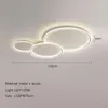 Plafonniers nordique minimaliste anneau rond Design lampes à Led lustre chambre salon salle à manger décor à la maison luminaire