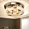 Plafoniere Mini Crystal Light Modern LED Lampadario Gold Star Moon Apparecchio per sala da pranzo Ingresso ingresso Foyer