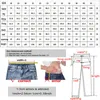 Men's Jeans Knee Hole Cross-border Black Sli Ripped White Stretch Denim M Hip Hop Street Wear Pants