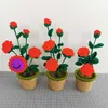 ぬいぐるみ手作りシミュレーションひまわりバラの花植物家の寝室の装飾クリスマスバレンタインギフト 230710