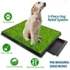 Kennels canetas pet hanitet box cotty Potty 3 camadas Treinamento de grama sintética Bandeja de malha para cães Uso externo interno 230710