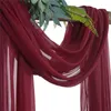 Overige evenementen Feestartikelen 70550cm Huwelijksboog draperen Chiffon stof gedrapeerd gordijn Draperie Bruiloft chiffon Ceremonie Receptie Hangende decoratie 230711