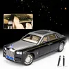 Aircraft Modle 1 24 Rolls Royce Phantom Alloy Luxy Car Model Diecast Metal Toy Vehicles With Star Top Sound and Light Childrens Gifts 230710