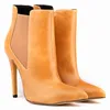 Stiefel 2023 Herbst Frauen High-End-Leder Knöchel Western Retro Spitzschuh Schuhe High Heels Slip On Casual Damen Kurzstiefel 230711