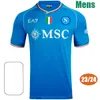 23 24 SSC Napoli Soccer Jerseys H. LOZANO 2023 2024 OSIMHEN FABIAN SIMEONE ZIELINSKI POLITANO Football Shirt MARADONA KVARATSKHELIA ANGUISSA Mens Jersey Kids Kit