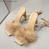 Женские туфли Summer Green Shoes Sandals Fashion Furs Cross Styl