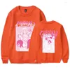 Luvtröjor för herr Anime Chainsaw Man Makima Luvtröja med rund hals Funny Reze Power Harajuku Print Sweatshirt Oversized Par Streetwear Toppar