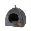 Cat Litter Pet Tent Cave Bed Pet Sleeping Bag Thickened Warm Cat Bed House Cave Nest Comfortable Triangular Cat Bed