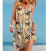 Casual Dresses 2023 Summer Beachwear Sleeveless Wide Brimmed Suspender Dress Cute White Skirt Seaside Holiday Clothes