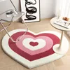 Tapis Salon Mode Minimaliste Mignon Coeur De Pêche Imprimé Spécialement Tapis En Peluche IG Décoration De La Maison Moelleux Chambre Tapis 230711