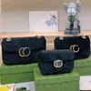 Velvet Marmont Number Handbag Whandbag Style Women Counter Counter Bag 26cm Bag Crossbody 16cm 23cm 27cm