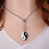 Hanger Kettingen Harajuku Punk Emaille Yin Yang Chi Gossip Ketting Voor Vrouwen Hip Hop Black Ball Chain Choker Gift sieraden Party Y2K