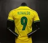 1998 Futbol Formaları 2002 Retro Camisetas Carlos Romario Ronaldinho 2004 Camisa de Futebol 1994 2006 1982 Rivaldo Adriano Brasils