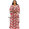Этническая одежда Dashiki Африканские платья для женщин Африка Мусульманское длинное платье высококачественное рукав модная кружева Lady276z