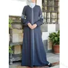 Dubai abaya turkiska bangladesh kvinna abaya jilbab femme musulman muslimsk klänning islamiska kläder kaftan marocain kaftan242V