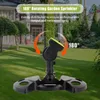 Watering Equipments Garden Sprinkler 180° Rotating Adjustable Coverage Lawn Sprinkler Irrigation System Outdoor Garden Courtyard Water Sprayer 230710