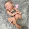 Dolls 20Inch Already Painted Reborn Doll Kit Laura 3D Skin Mold High Quality Handmade born Baby Parts With Cloth Body 230710