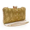 Evening Bags DG PEAFOWL Frame Women Formal Sliver Beaded Evening Purses and Handbags Bridal Sequins Clutch Bag Cocktail Party Bag Evening bag 230710