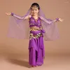 Trajes de palco para crianças e adultos conjunto de fantasias de dança do ventre para meninas egípcias de dança do ventre para crianças de Bollywood roupas de dança