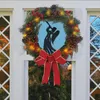 Decorative Flowers Valentines Day Gnome Wreath Sparkles Hanger Mary Window Door Outdoor Indoor Lighted Christmas For Front Wreaths