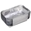 Akcesoria do narzędzi do grillowania 30x Grill Folia aluminiowa Tace ociekowe Nadające się do recyklingu Taca do grillowania Weber Outdoor Do gotowania pośredniego 19,5 x 14,4 x 4 cm 230710