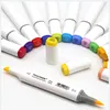 Boyama kalemleri dokunmatik çizim işaretleri yumuşak fırça işaretleyici kalem seti fırça işaretleyici alkol bazlı marker çizim animasyon sanat malzemeleri 230710