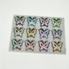 120 Mixed 12colors butterfly patches sequin patch set iron on applique sew motif badge fix288E