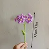 Fleurs décoratives fleur artificielle tissée à la main myosotis bricolage fil Textile Bouquet fait à la main fête de mariage décoration de la maison