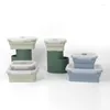 Servies Sets Opvouwbare Outdoor Siliconen Lunchbox Magnetron Draagbare Intrekbare Reizen Instant Noodle Bowl