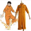 Anime Shinra Kusakabe Cosplay Costume Jackets Rompers Fire Force Enen no Shouboutai Fire Brigade Asa Boiru Uniform Men Women266v