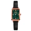 Orologi da polso 2023 Autentico orologio semplice e leggero di lusso retrò quadrato piccolo verde Skmei French Niche da donna