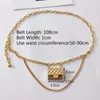 Bolsos de cintura Cinturón de cadena de diseñador de lujo para mujer Mini cintura Bolso de metal dorado Bolso ahuecado Cintura Borla Accesorios de joyería para el cuerpo 230711