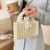 Evening Bags YoReAi Women Pearl Handmade Bag Beaded Clutch Wallet Magic Handbags Ladies Wedding Bridal Handbag Party Purse 230711