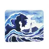 Mouse Pads Wrist Oil Painting Hokusai Waves Creative Office Keyboard Pad Mouse Mat Anti Desk Custom Desk Pad Decorations R230711