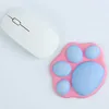 マウスパッド手首かわいい猫の足の形のマウスパッドリストレスト手首サポートパッドソフト快適ハンドレストマットオフィスコンピュータマウスパッド R230711