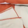 Toppkvalitetsdesigner tjockare kashmir filtar lyxbrev ull hem resor kast vinter baby strand filt handduk kvinnor mjukt sjal varm