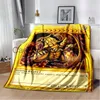 Cobertores Anime Yu Gi Oh Cartão Cobertor Olhos Azuis Dragão Branco Anime Cartoon Cobertor de Pelúcia Macio Colcha para Quarto Decoração da Casa x0711