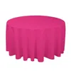 Nappe La Scène De Banquet De Mariage El Couleur Pure Circulaire Plaine Gaufrage Polyester _Jes160