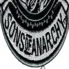 Fashion SOA Reaper Crew Embroidered Iron On Patch Motorcycle Heavy Metal Punk Applique Badge Front Patch 3 5 G0448272d