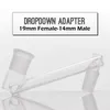 Multiple pull-down adapters for hookah recovery machines 3.5 "male to female 10mm/14mm/18mm pull-down oil rig design new